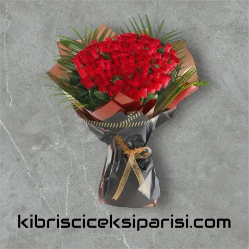 101 Kırmızı Gül Buketi