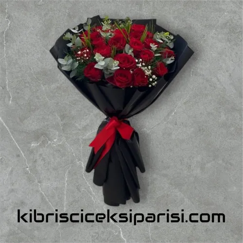 25 Kırmızı Gül Buketi