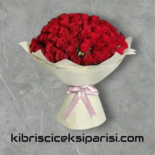 75 Kırmızı Gül Buketi