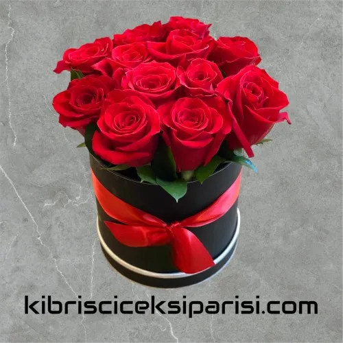Kutuda 12 Kırmızı Gül