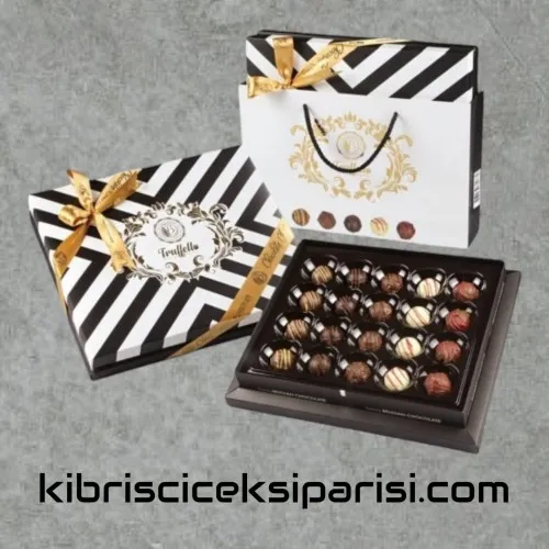 Truff Tırtıklı Kutu Çikolata