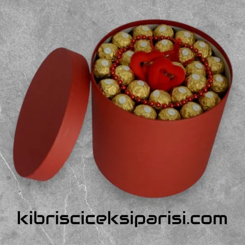 Büyük Boy Silindir Kutuda 27 Çikolata