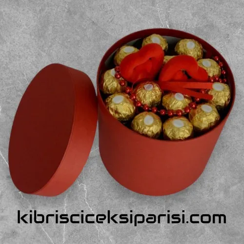 Küçük Boy Silindir Kutuda 13 Çikolata