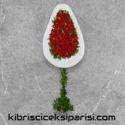 Kırmızı Gerbera Açılış Düğün Çelenk