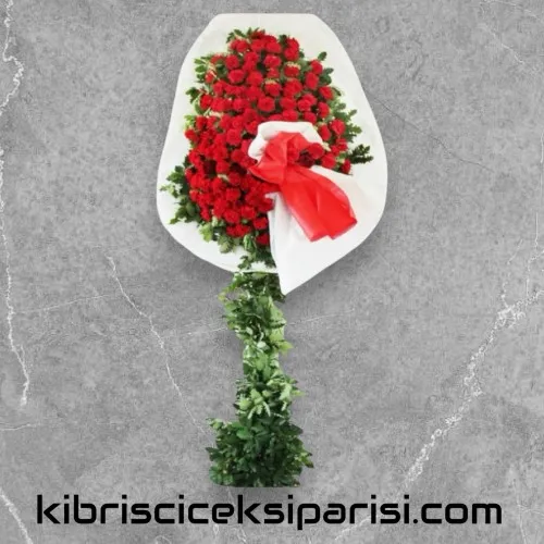 Kırmızı Karanfil Açılış Düğün Çelenk